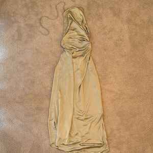 Meshki Sage Green Backless Dress